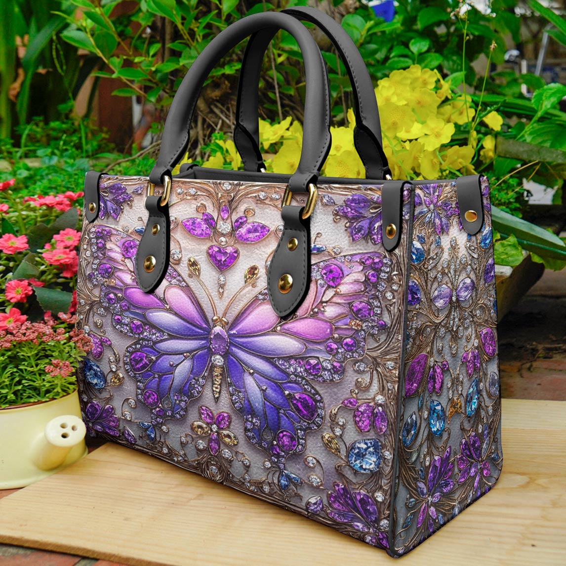 Lorva Leather Bag Charming Butterfly