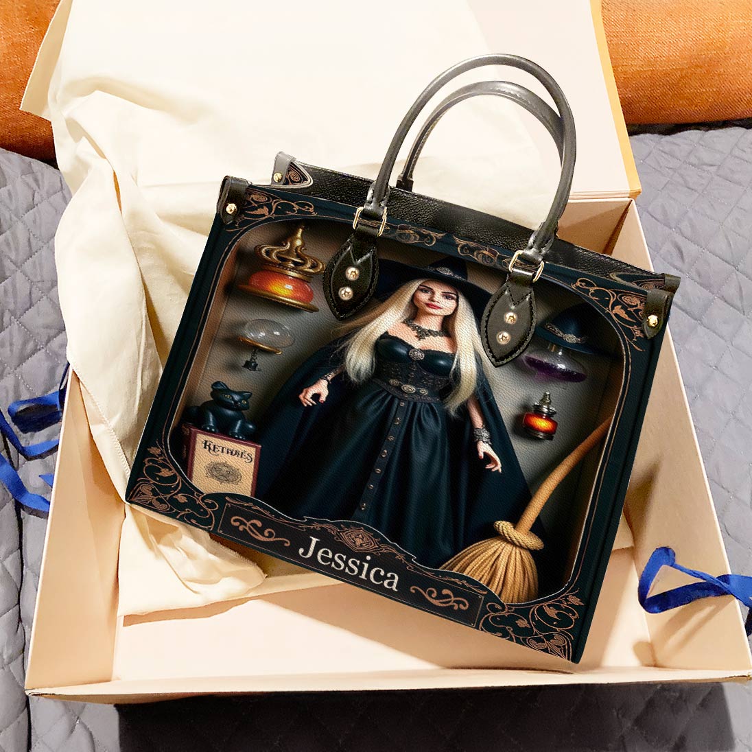 Lorva Personalized Leather Bag Beautiful Witch Life
