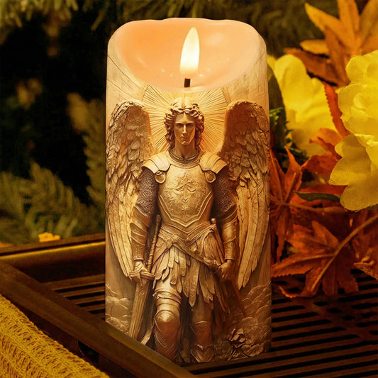 Lorva LED Candle Guardian Gold Angel