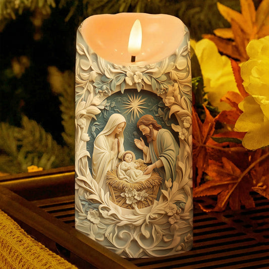 Lorva LED Candle The Blessed Family