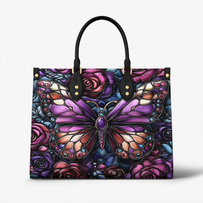 Lorva Butterfly Leather Bag Rose & Butterfly Elegance