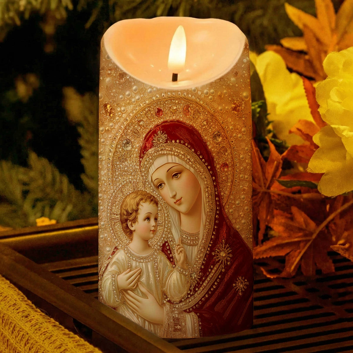 Lorva LED Candle Holy Mother Serenity