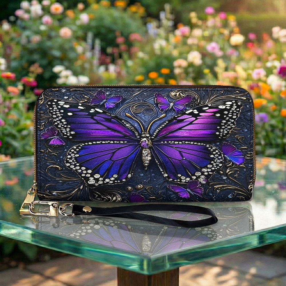 Lorva Butterfly Leather Wallet Hope Love
