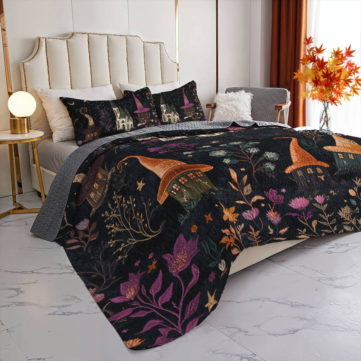 Witch Lorva All Season Quilt 3-Piece Set Spellcaster’s Village