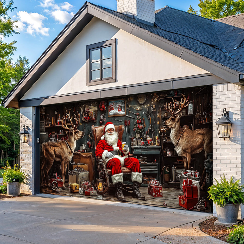 Lorva Christmas Garage Door Banner Decoration Majestic Home