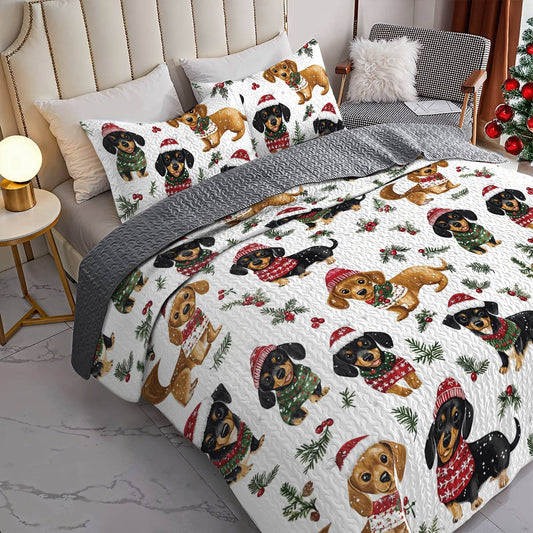 Dachshund Lorva All Season Quilt 3-Piece Set