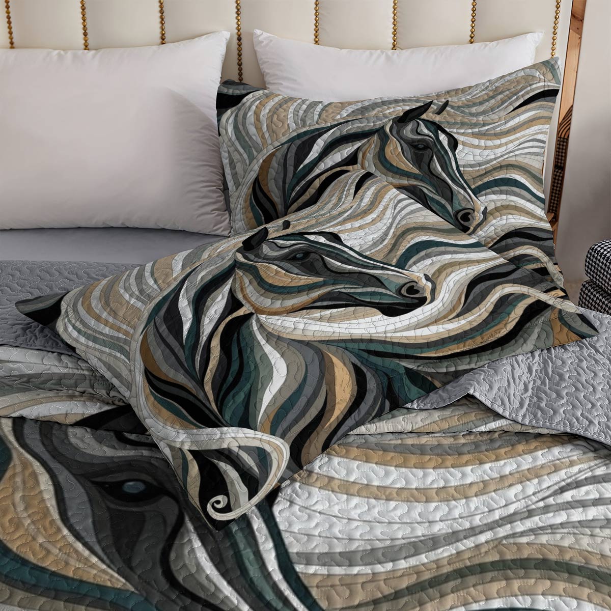 Lorva All Season Quilt 3-Piece Set Tribal Flame