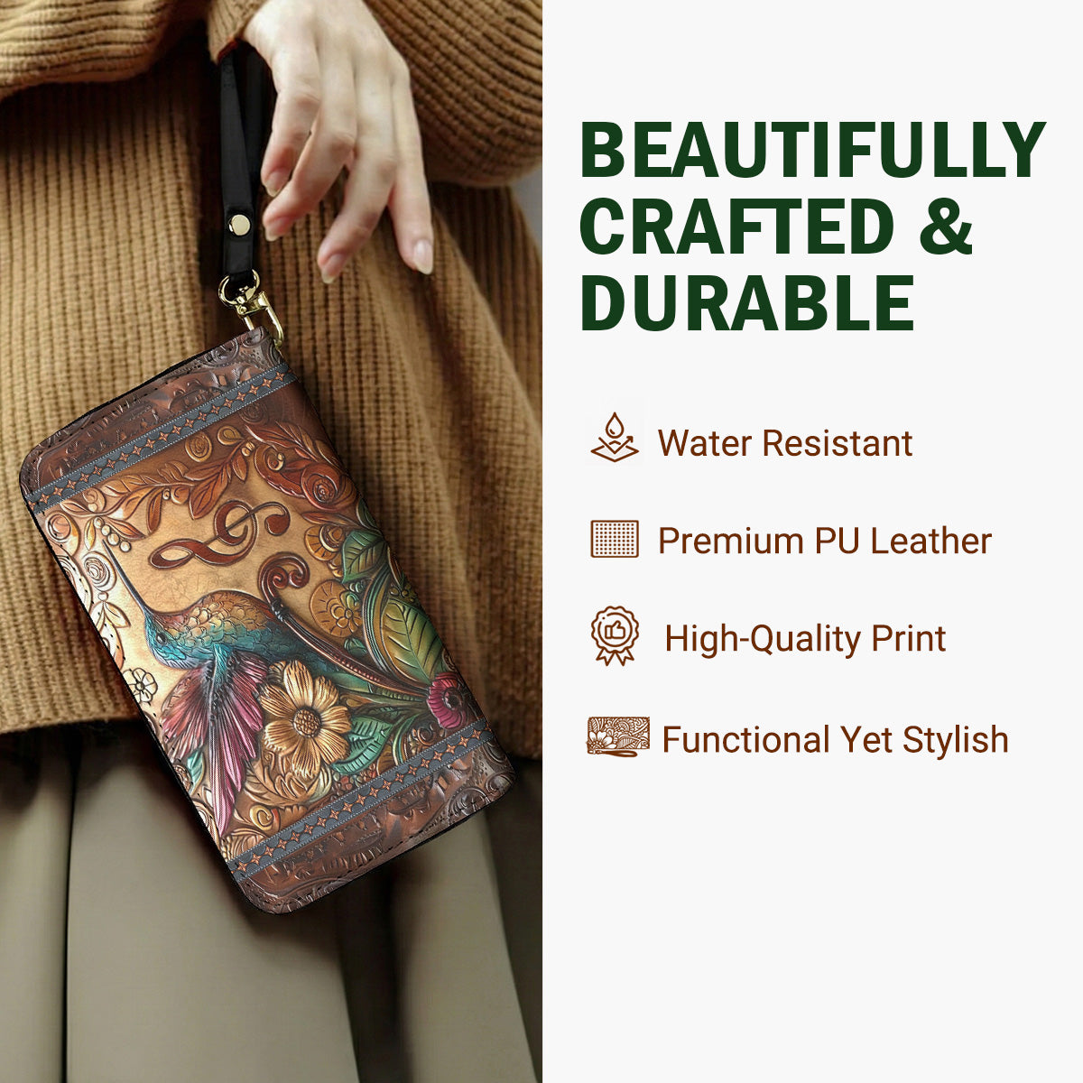 Lorva Leather Wallet Melody In Flight