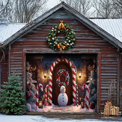 Lorva Christmas Garage Door Banner Decoration Christmas Gateway