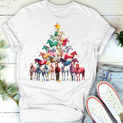 Lorva Horse T-shirt Happy Christmas