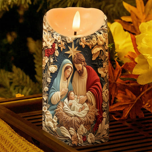 Lorva LED Candle Sacred Christmas