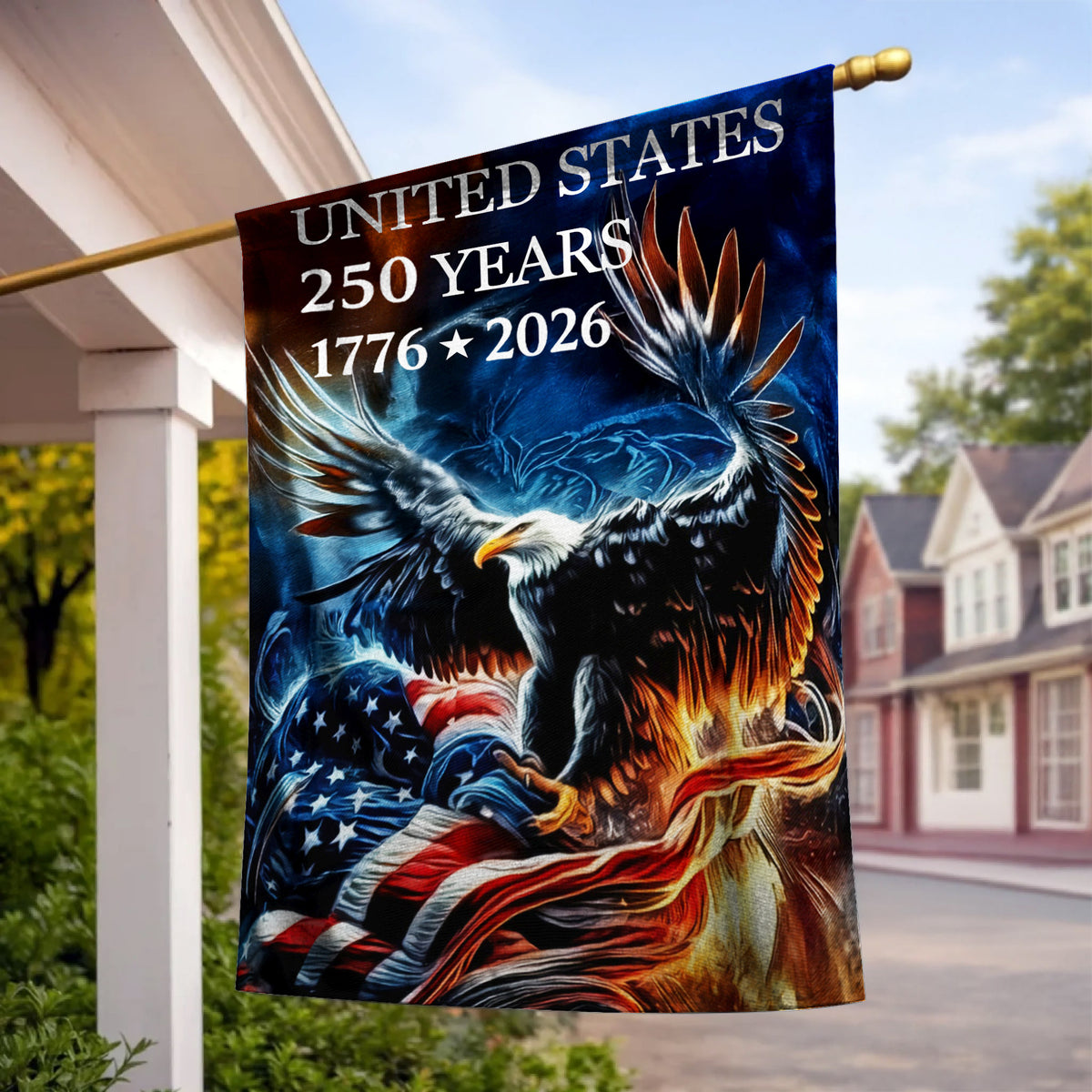 Lorva Garden America Flag Majestic