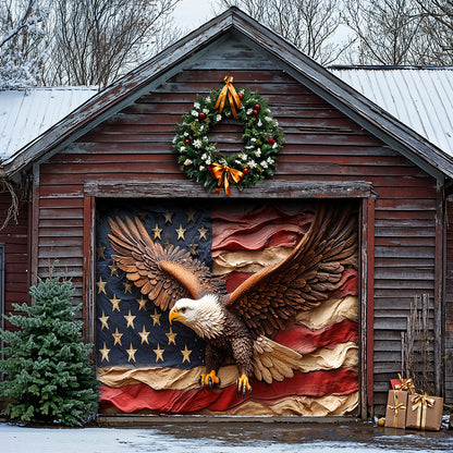 Lorva Garage Door Banner Decoration Freedom Still Soars