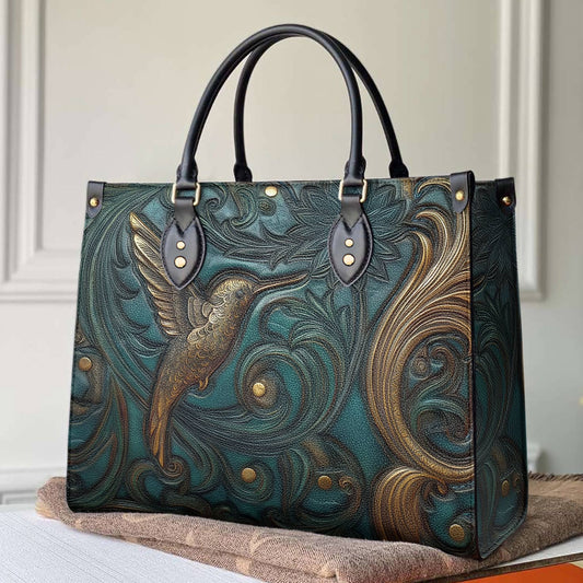 Lorva Hummingbird Leather Bag Blossom Breeze