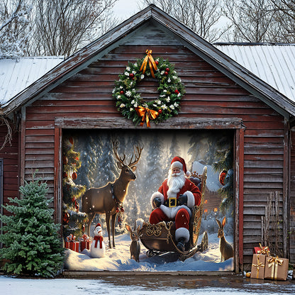Lorva Christmas Garage Door Banner Decoration Winter Wonderland Christmas