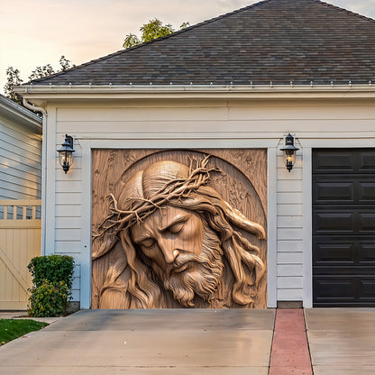 Lorva Garage Door Banner Faith
