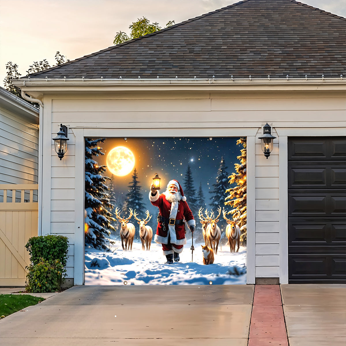 Lorva Christmas Garage Door Banner Decoration Christmas Delight