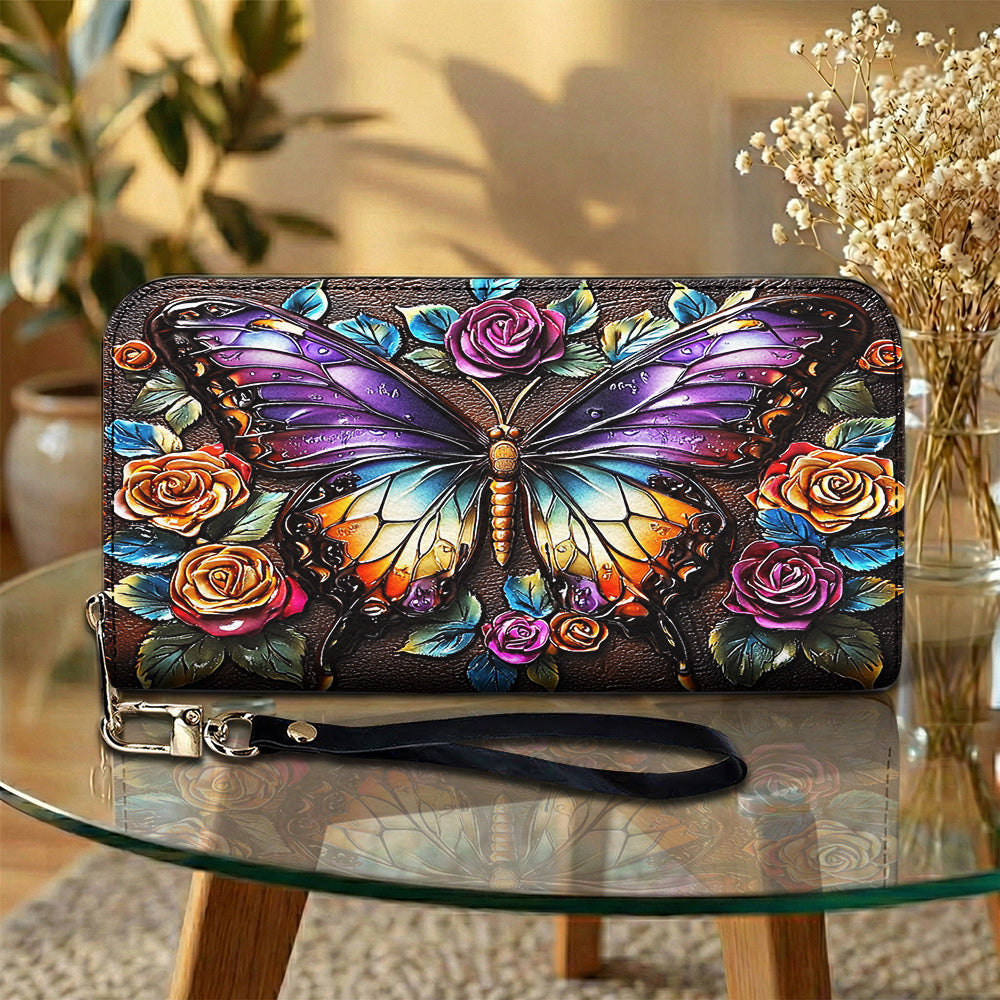 Lorva Butterfly Leather Wallet Gorgeous