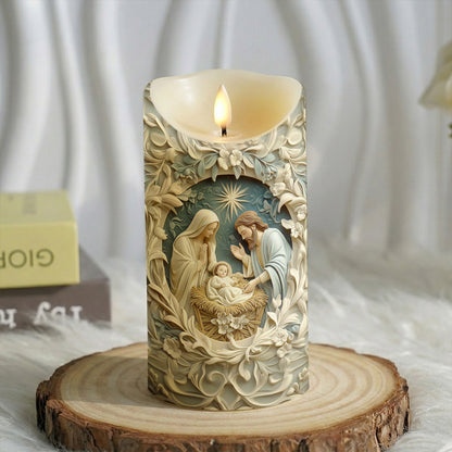Lorva LED Candle The Blessed Family
