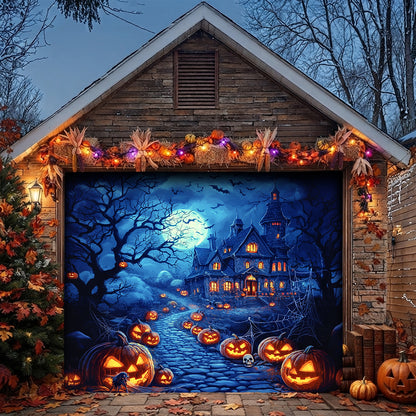 Lorva Halloween Garage Door Banner Decoration Happy Halloween