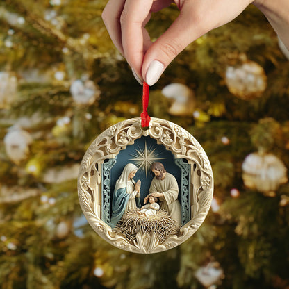 Lorva 2D Acrylic Ornament Timeless Holy Family