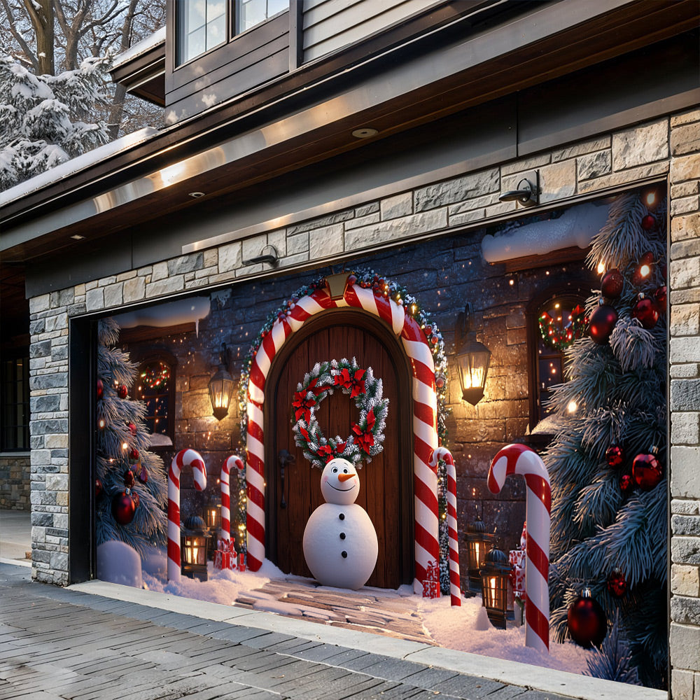 Lorva Christmas Garage Door Banner Decoration Christmas Gateway