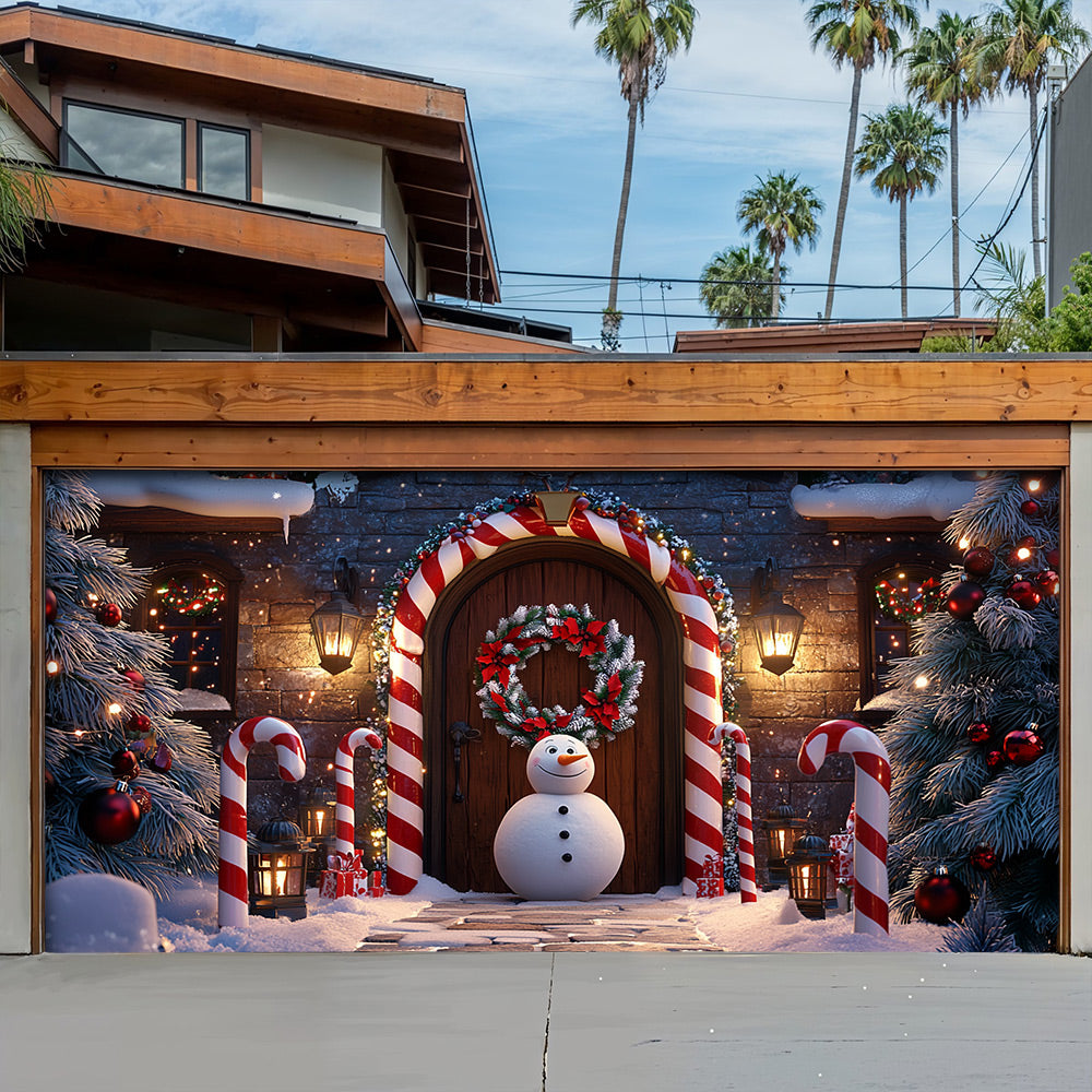 Lorva Christmas Garage Door Banner Decoration Christmas Gateway