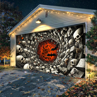 Lorva Halloween Garage Door Banner Decoration Tunnel of the Dead