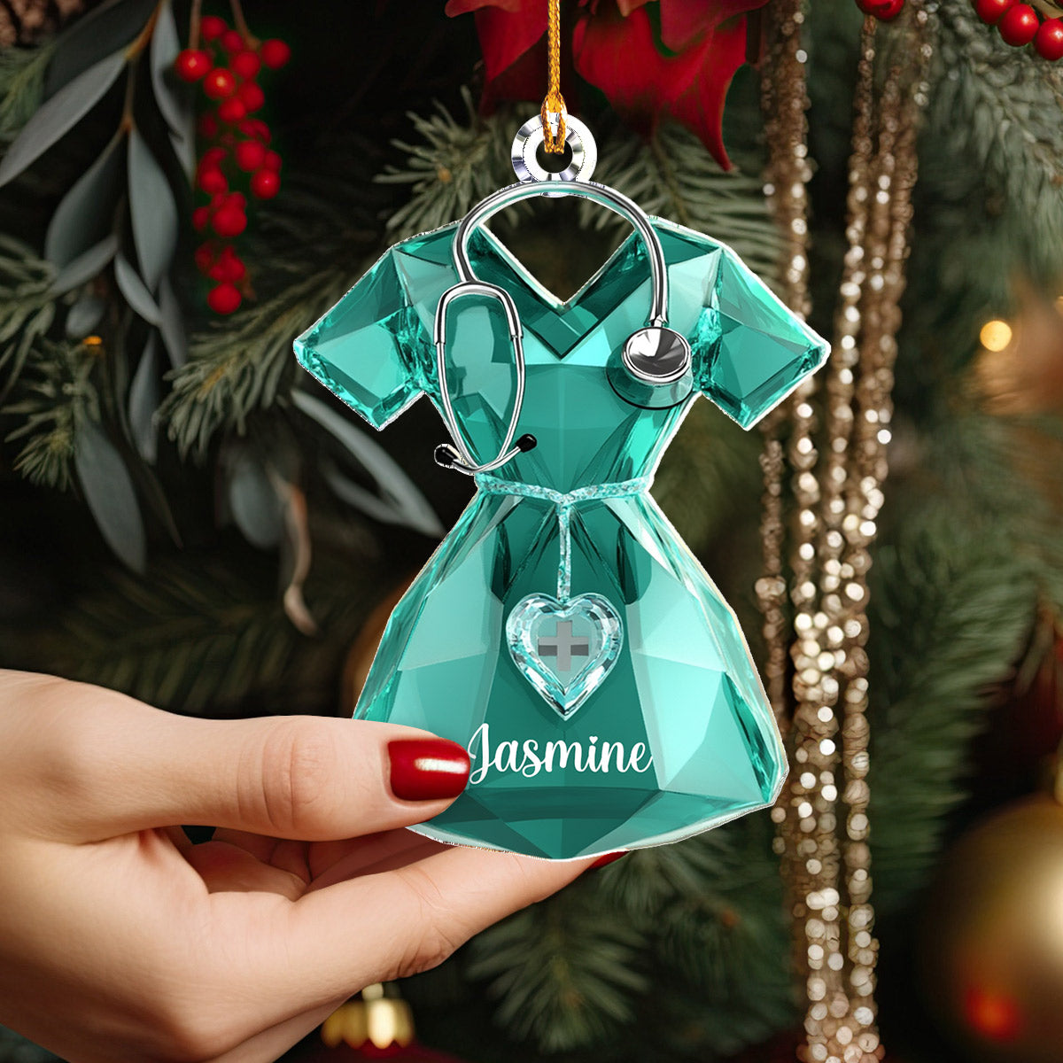 Lorva Nurse Personalized 2D Acrylic Ornament Love
