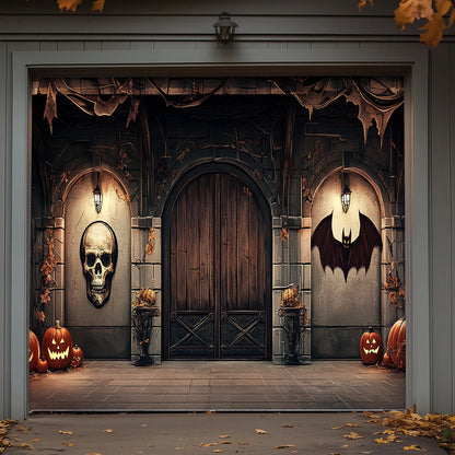 Lorva Halloween Garage Door Banner Decoration Infernal Halloween Gate