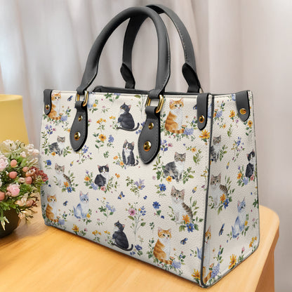 Lorva Cat Leather Bag Cute Garden