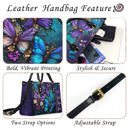 Lorva Leather Bag Faith Hope Love
