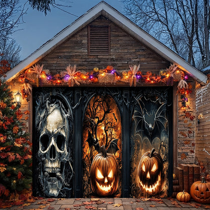 Lorva Halloween Garage Door Banner Decoration Infernal Halloween Gate