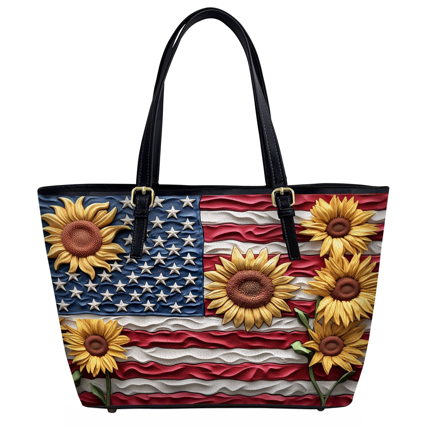 Lorva Leather Tote Bag Sunflower Freedom