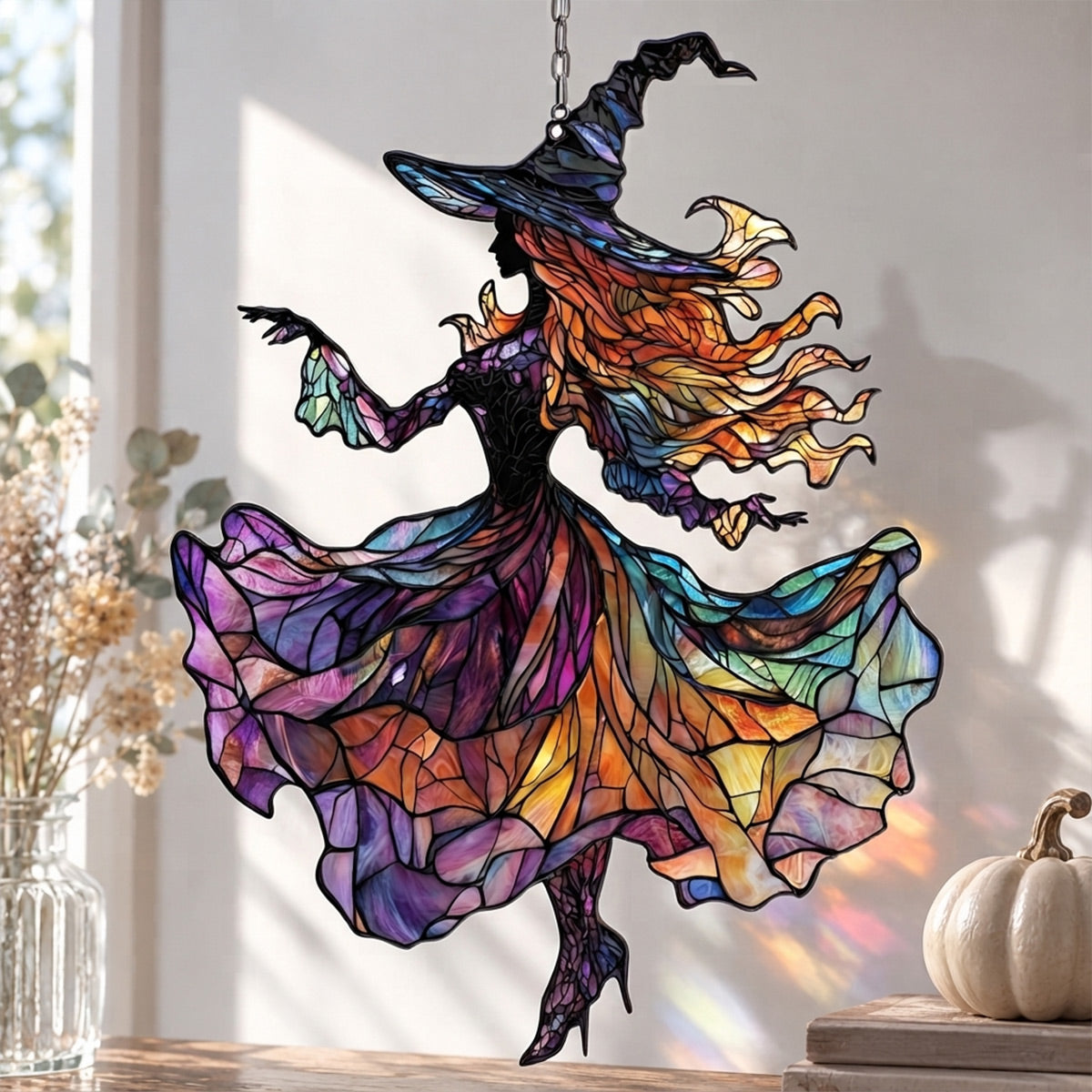 Lorva Witch Suncatcher Dancing In The Dark