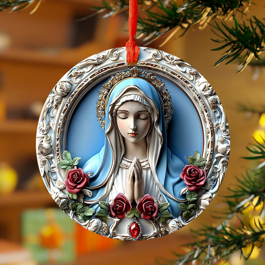 Lorva 2D Acrylic Ornament Sacred Heart Virgin Mary