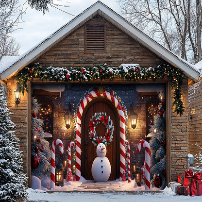 Lorva Christmas Garage Door Banner Decoration Christmas Gateway