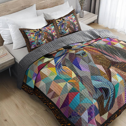 Lorva All Season Quilt 3-Piece Set Gorgeous Horse