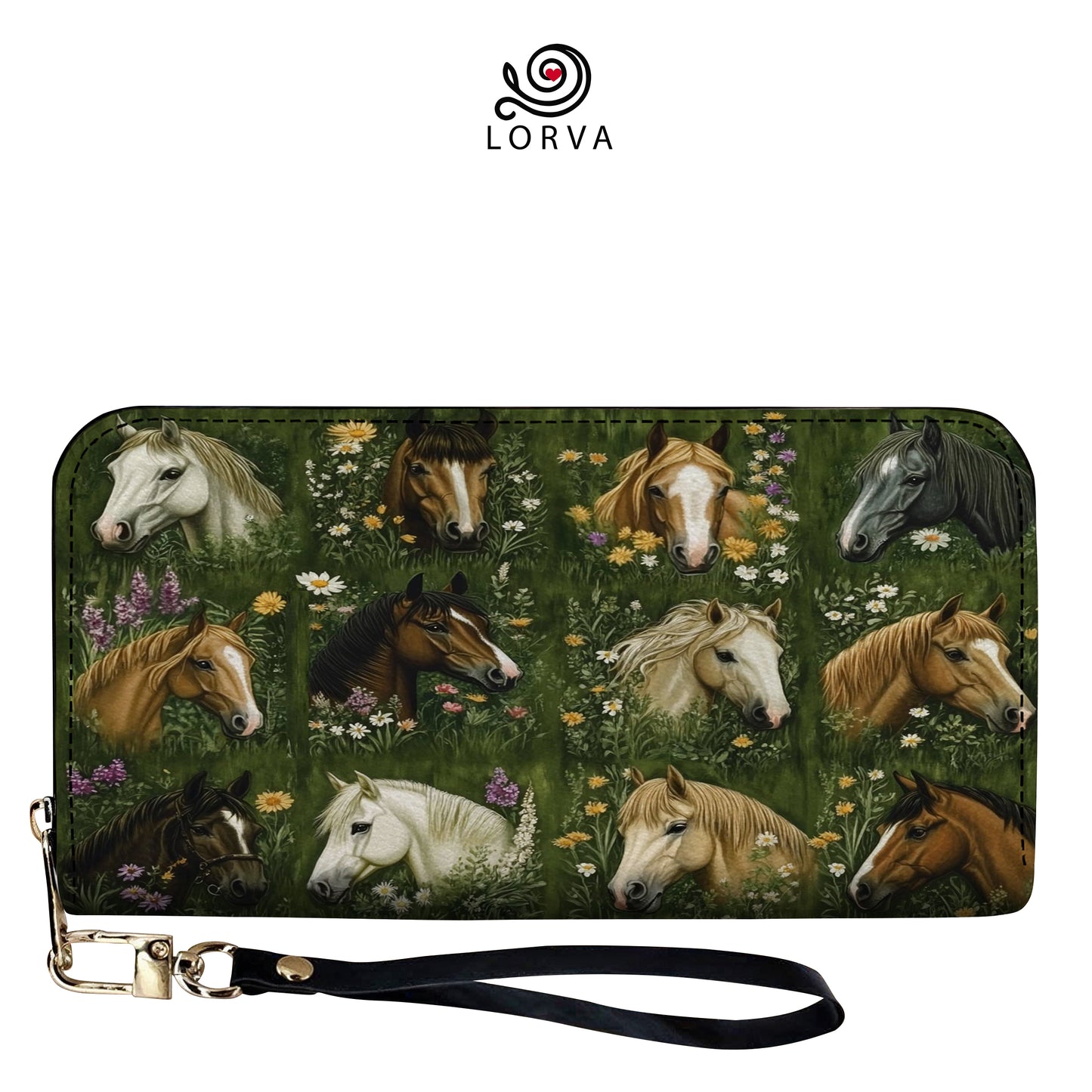 Lorva Leather Wallet Nature’s Symphony Horse