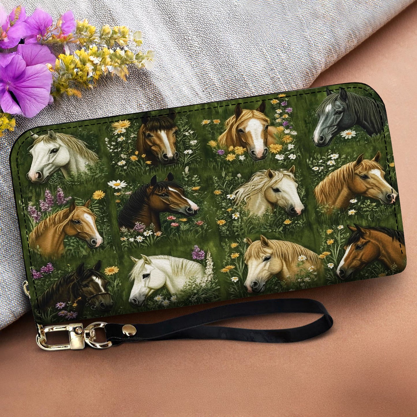Lorva Leather Wallet Nature’s Symphony Horse