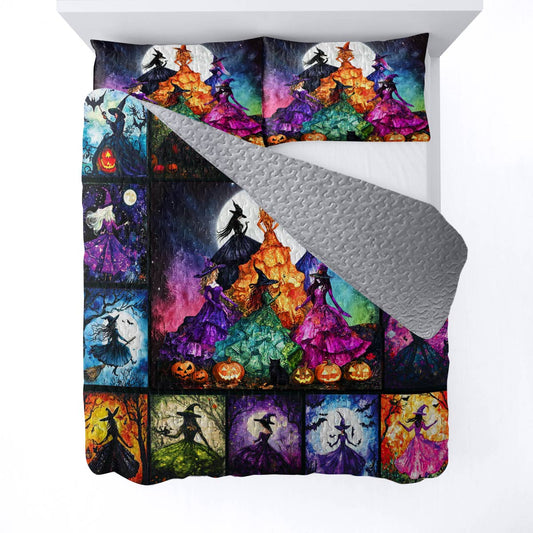 Witch Lorva All Season Quilt 3-Piece Set Moonlit Sisters