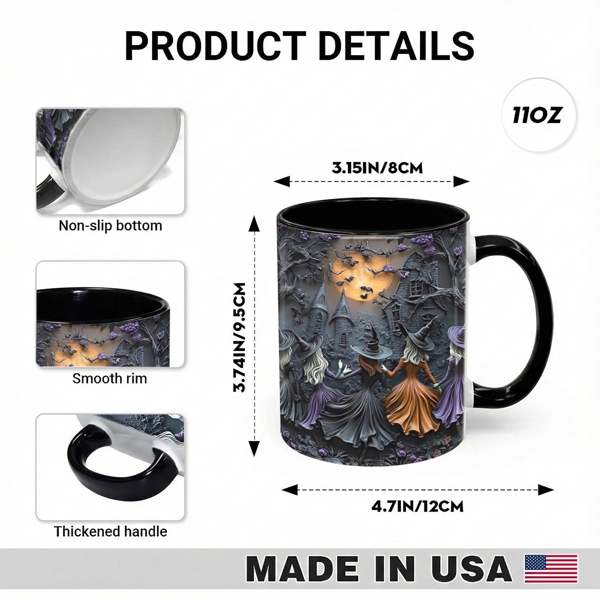 Lorva Witch Accent Mug Enchanted Witch Sisters