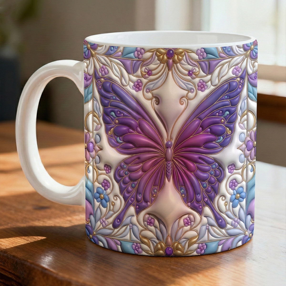 Lorva Mug  Puffy Magnificent Butterfly