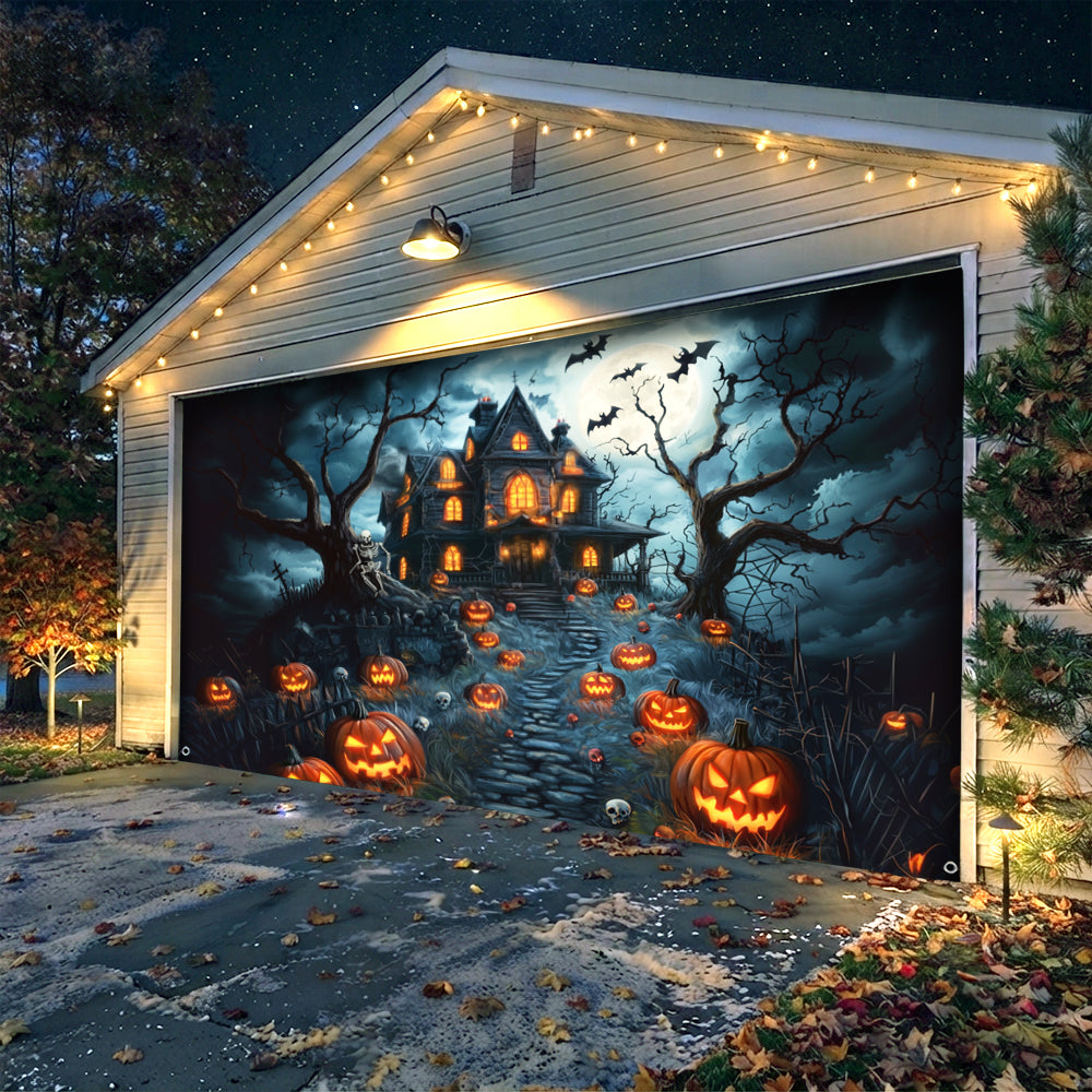 Lorva Halloween Garage Door Banner Decoration A deadly Night