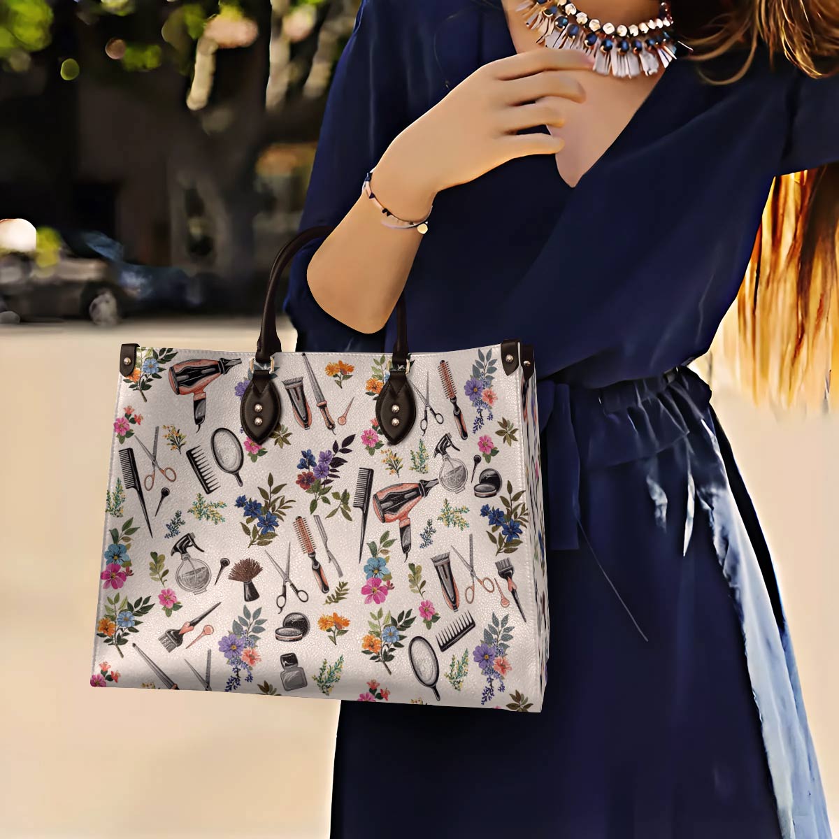 Lorva Leather Bag Hairstylist’s Elegance