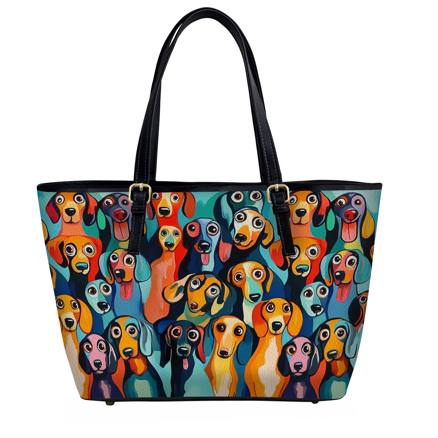 Lorva Leather Tote Bag Fun & Whimsical