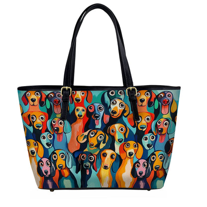 Lorva Leather Tote Bag Fun & Whimsical