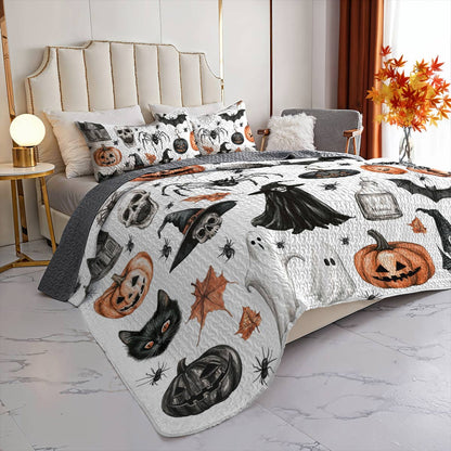 Halloween Lorva All Season Quilt 3-Piece Set Ghostly Giggles