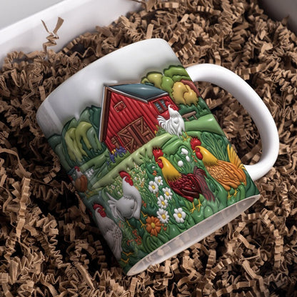Lorva Chicken Mug Peace Farmlife