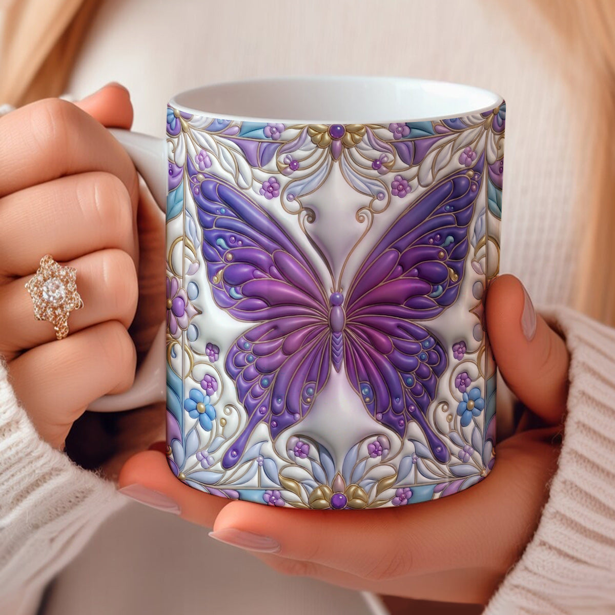 Lorva Mug  Puffy Magnificent Butterfly